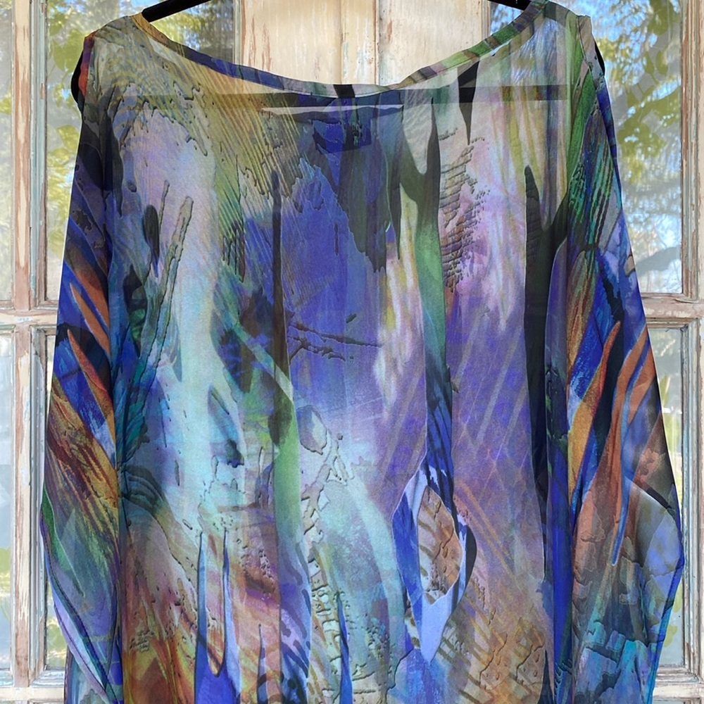 ADRIANA ROSILES Chiffon Caftan O/S